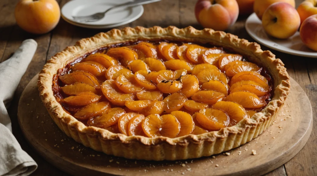 tarte rustique abricots